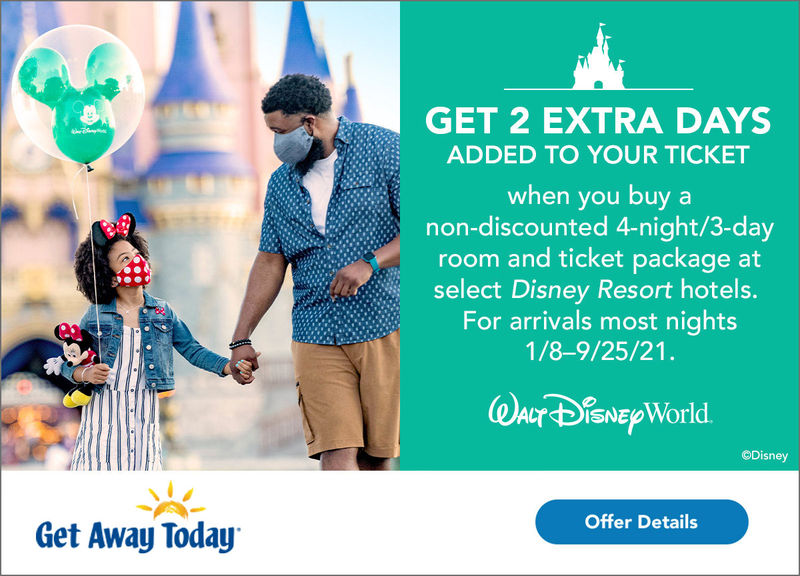 Get Away Today can help you book Disney's latest promotional offers