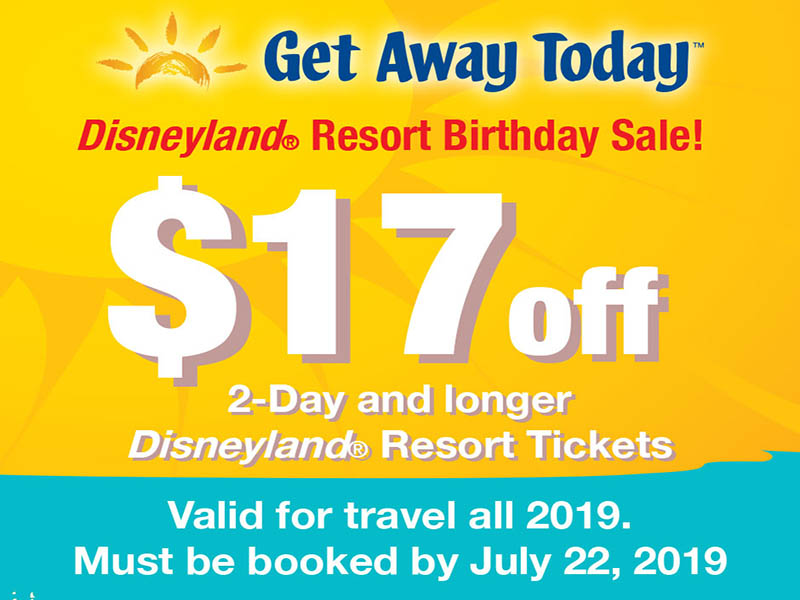 Take $17 off all multi-day Disneyland Resort Park Hopper tickets this week only!
