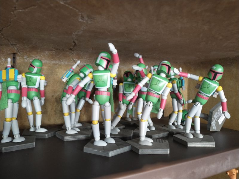 Boba Fett dolls happy about the upcoming Disney series